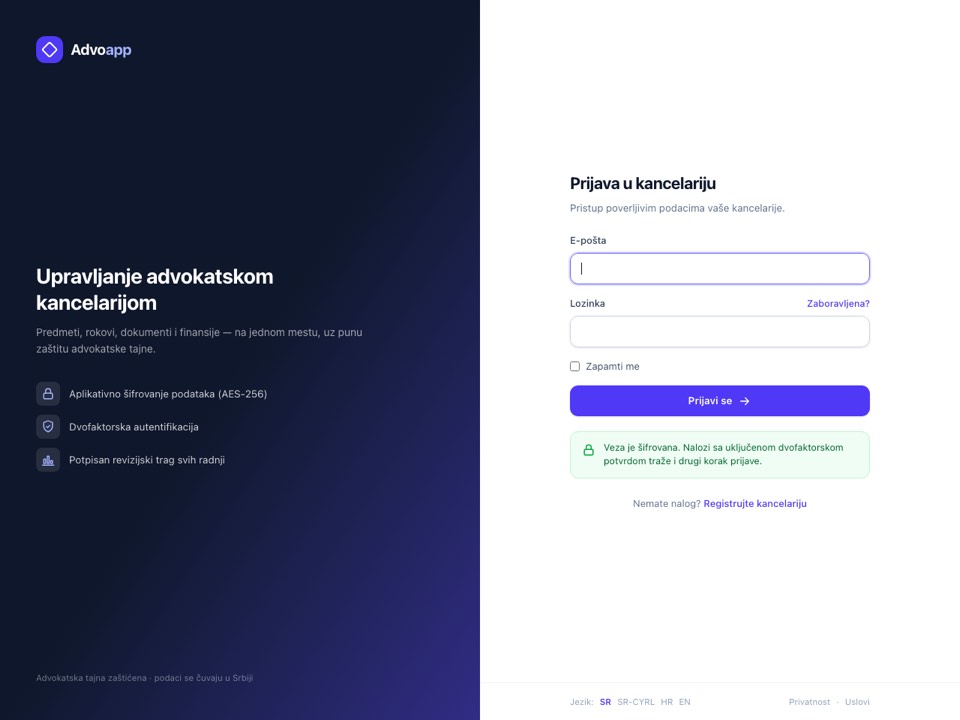 Aplikacija AdvoApp