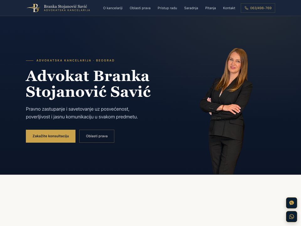 Sajt — Advokat Branka Stojanović Savić