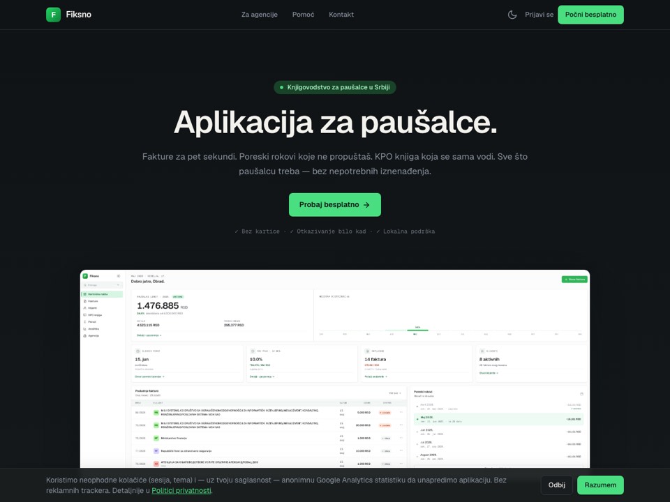 Aplikacija Fiksno